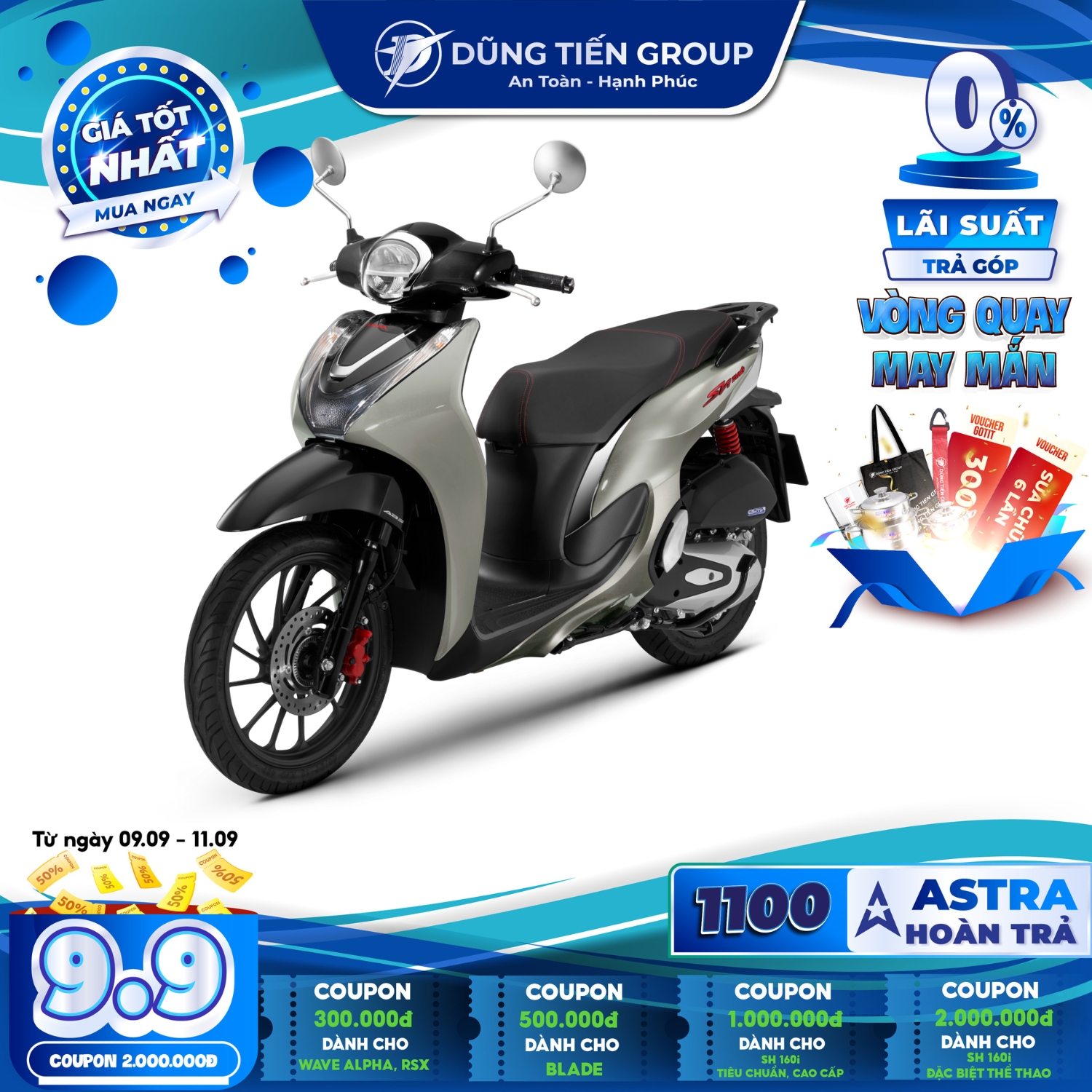 Xe Máy Honda SH Mode 2023 - Phiên Bản Thể Thao - Smartkey