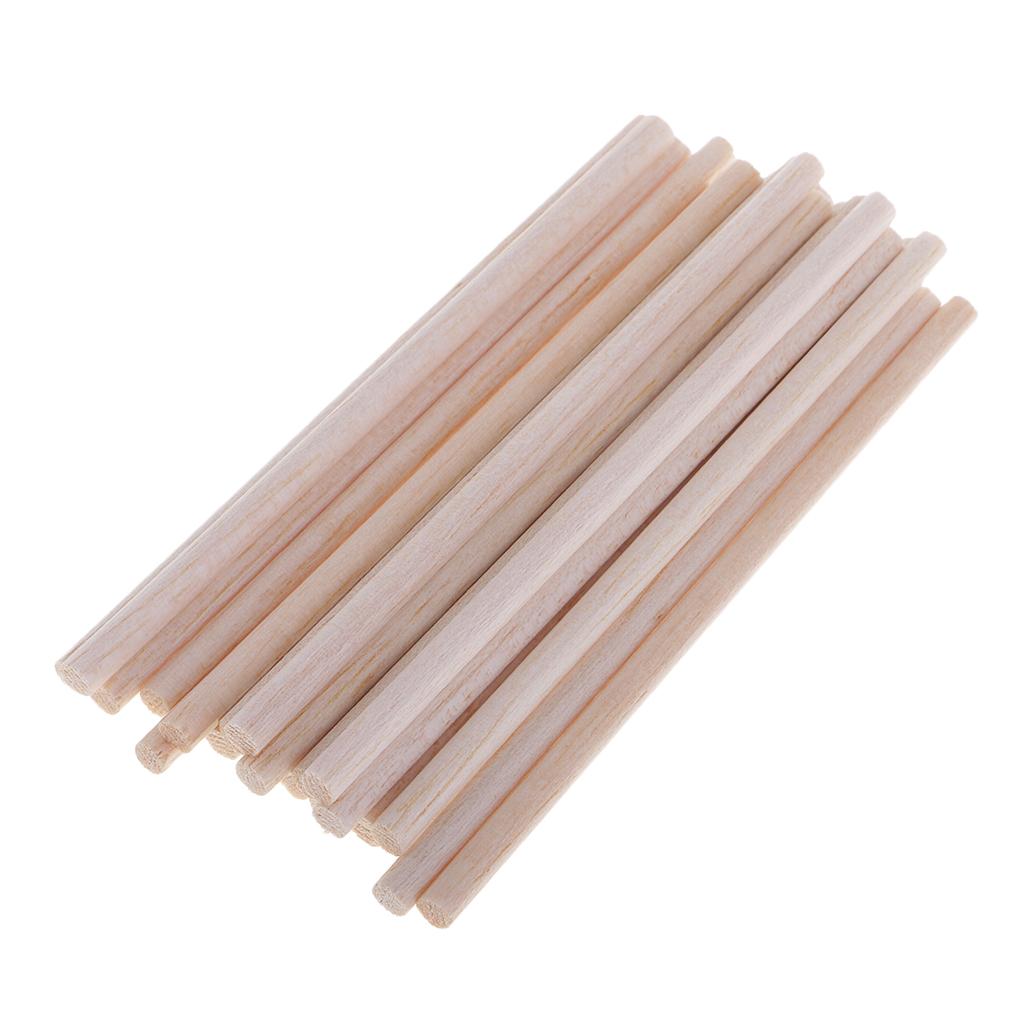 70 Gói Gỗ Balsa Dowels Que Gậy Gỗ Nhẹ Đa Năng Gỗ-Đường Kính 5 Mm, 50 Mm Dài 120 Mm