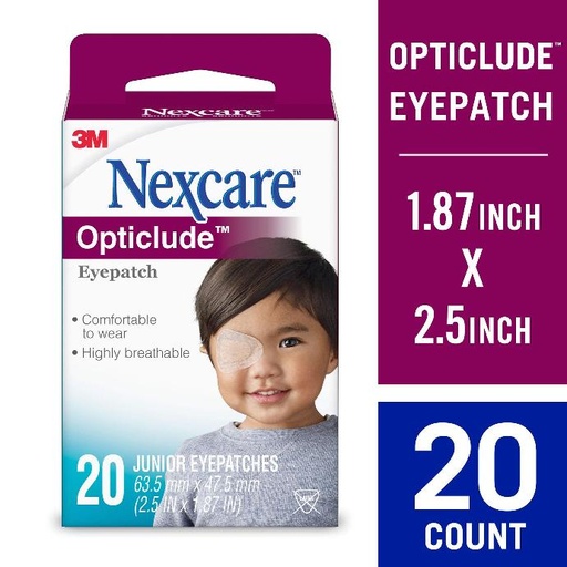 Combo 5 Hộp Miếng Dán Mắt Tập Nhược Thị Cho Trẻ 3M Nexcare 1537 Cỡ Bé, Sản Xuất Tại Canada