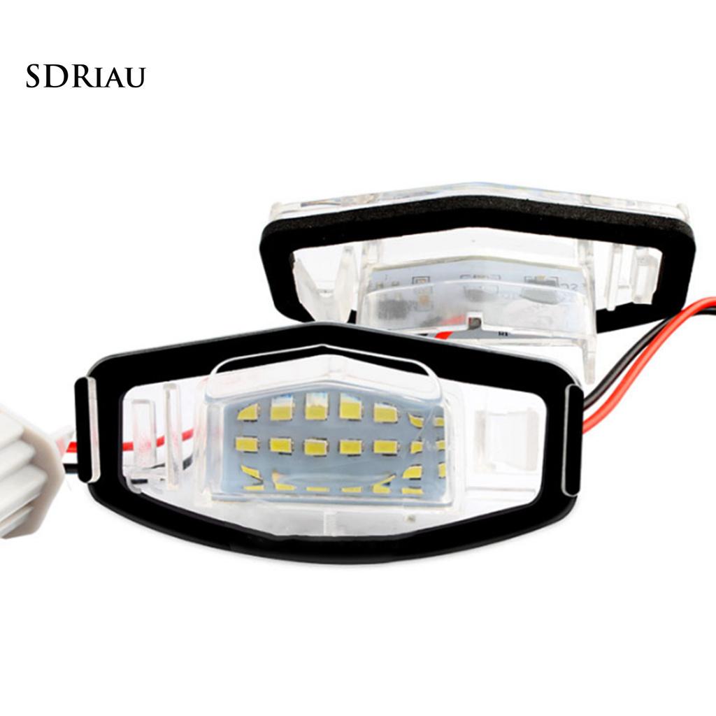 Set 2 Đèn Led 9 Smd 12v-30v Gắn Biển Số Xe Ô Tô Honda Civic