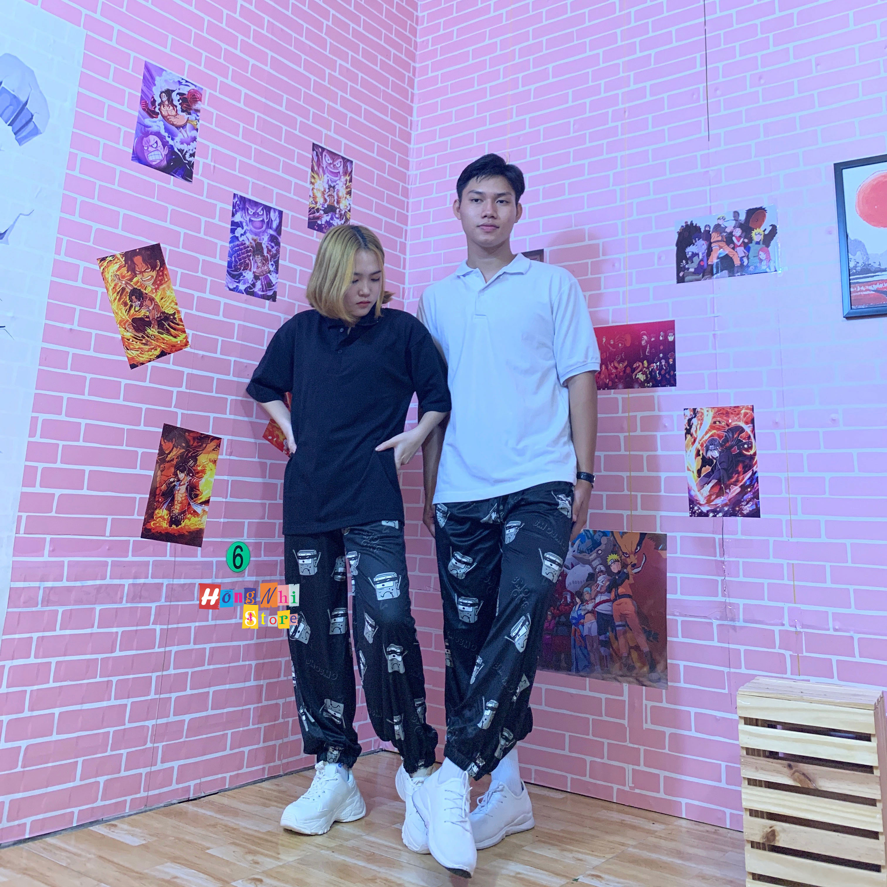 Quần Hoạt Hình Dài Bo Lai Hộp BMO Cartoon Pant V2 Oversize Ulzzang Unisex - MM