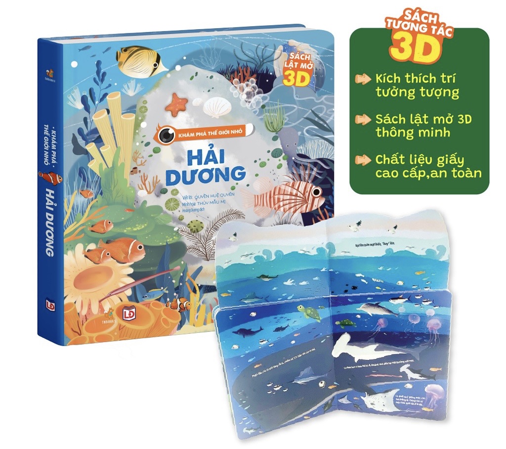 Sách Tương Tác Lật Mở 3D - Khám Phá Thế Giới Nhỏ Cho Trẻ 0 - 12 Tuổi - Nhiều Chủ Đề - Tnbooks