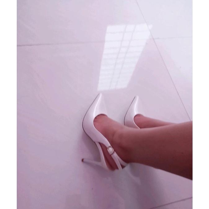 Giày Mint Cao Gót Quai Hậu 11P - Hàng VNXK Cao Cấp - Full Size 34-40