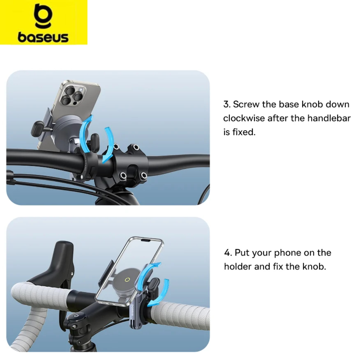 Giá đỡ điện thoại Baseus primetrip series magnetic bike phone holder- hàng chính hãng