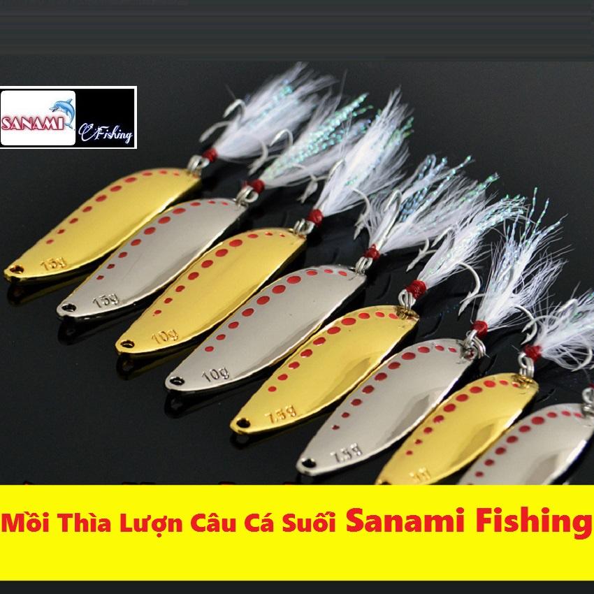 Mồi Thìa Lượn Spoon Chuyên Câu Cá Suối, Cá Mương, Câu Lure, Mồi Giả Câu Lure - Sanami Fishing