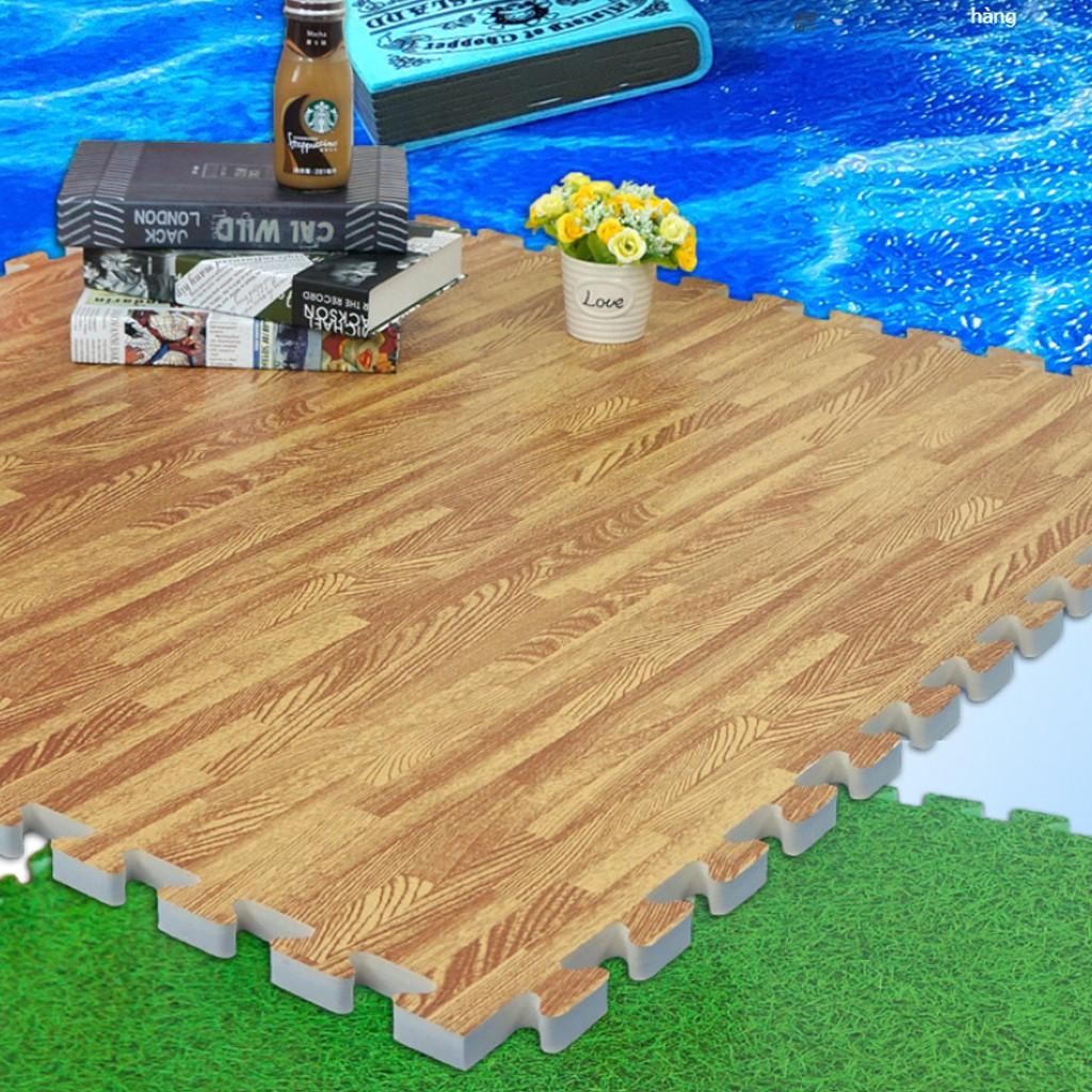Thảm xốp vân gỗ bộ 6 miếng 60x60cm dày 1cm