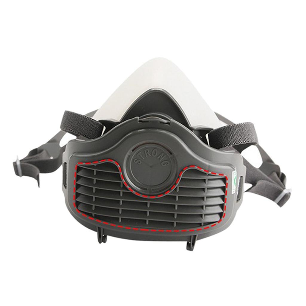 Silica Gel Half Face Dust Mask Breathing Dust-proof Anti-fog Mask