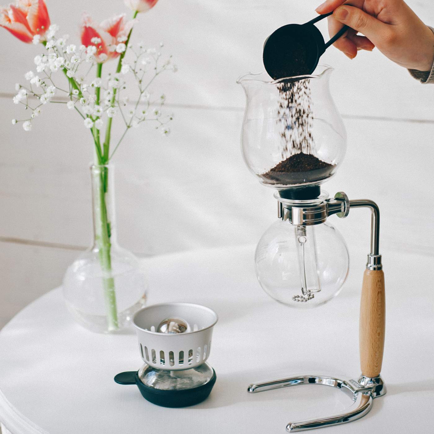 BÌNH PHA CÀ PHÊ HARIO SYPHON FLOWER  HCAF-2 – (2 CUPS) – LIMITED EDITION