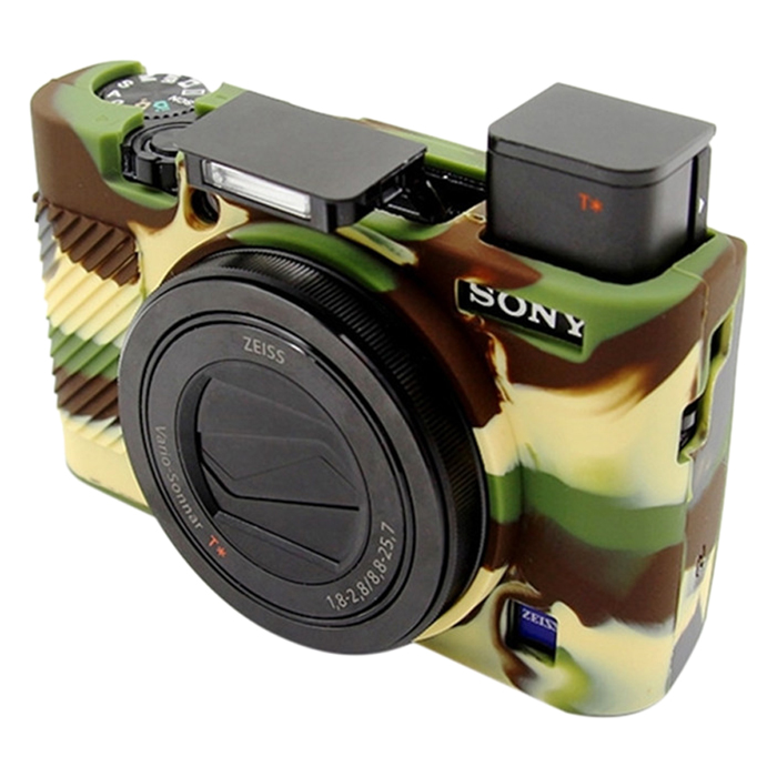 Bao Silicon Puluz Cho Máy Sony Rx100 III / IV / V (Màu Camouflage) - Hàng Nhập Khẩu