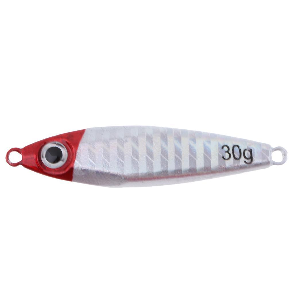 Metal Fishing Lure Jigging Iron Plate Micro Jig Hard Fishing Lures 30g 6CM