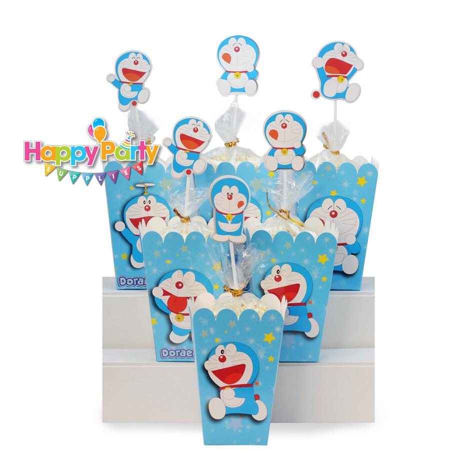6 hộp đựng bắp rang bơ chủ đề Doraemon