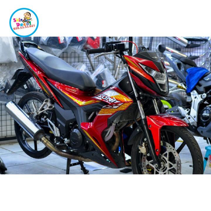 Tem xe sonic 150 dán xe đỏ