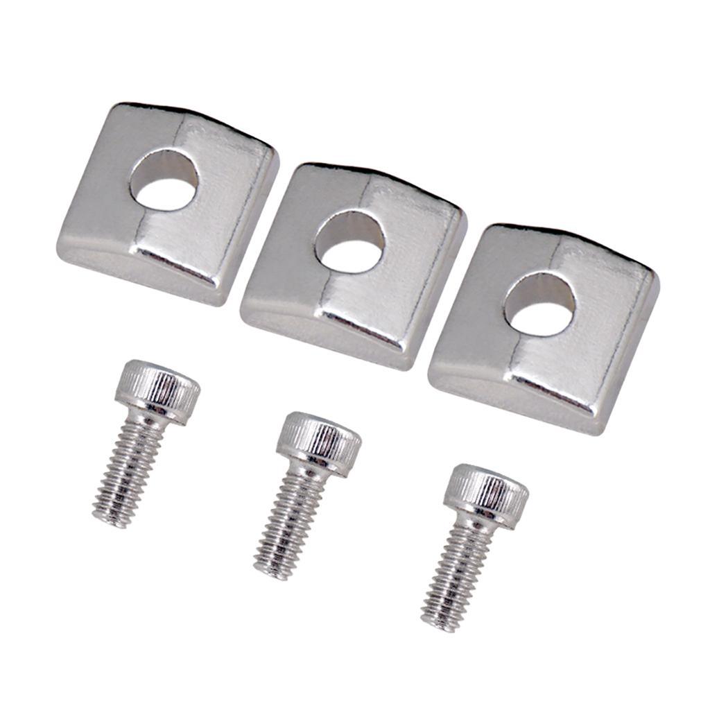 6 Pcs Guitar Locking Nut Clamp&Screws for Tremolo Bridge Parts