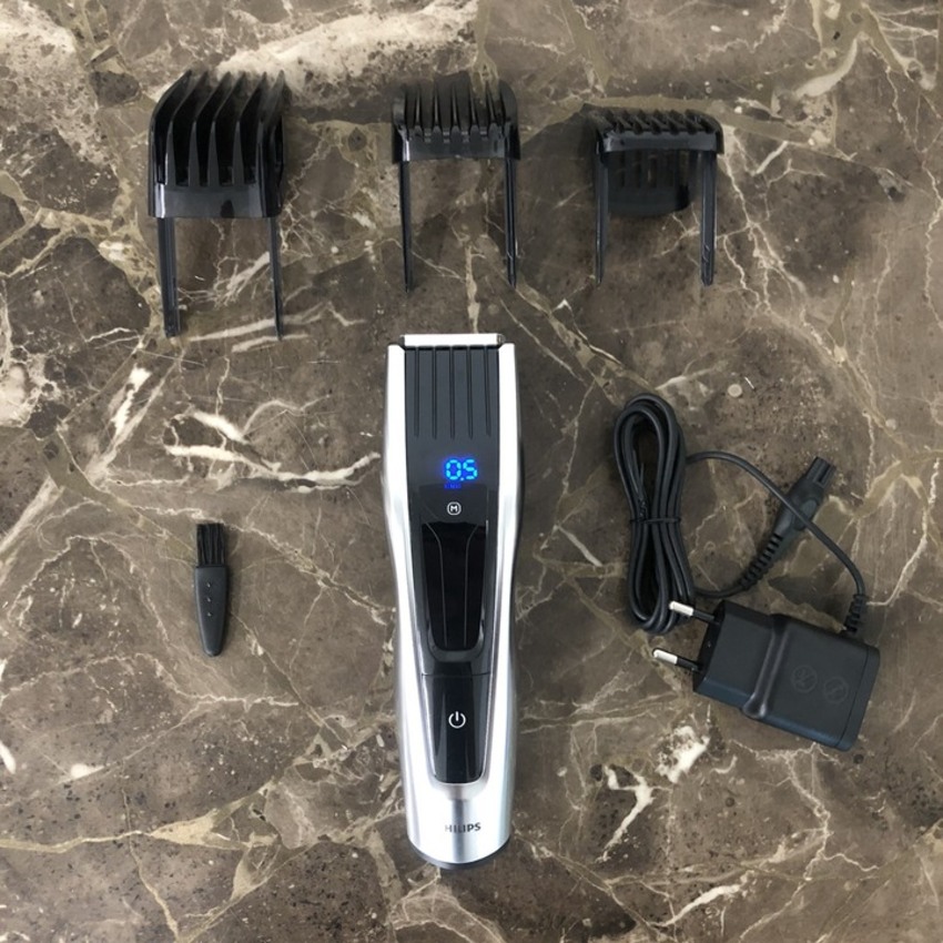 Tông đơ cắt tóc Dualcut, Titanium, Series 9000 Thương hiệu Hà Lan cao cấp Philips - HC9450 - Hàng Nhập Khẩu (Bảo hành 24 Tháng)
