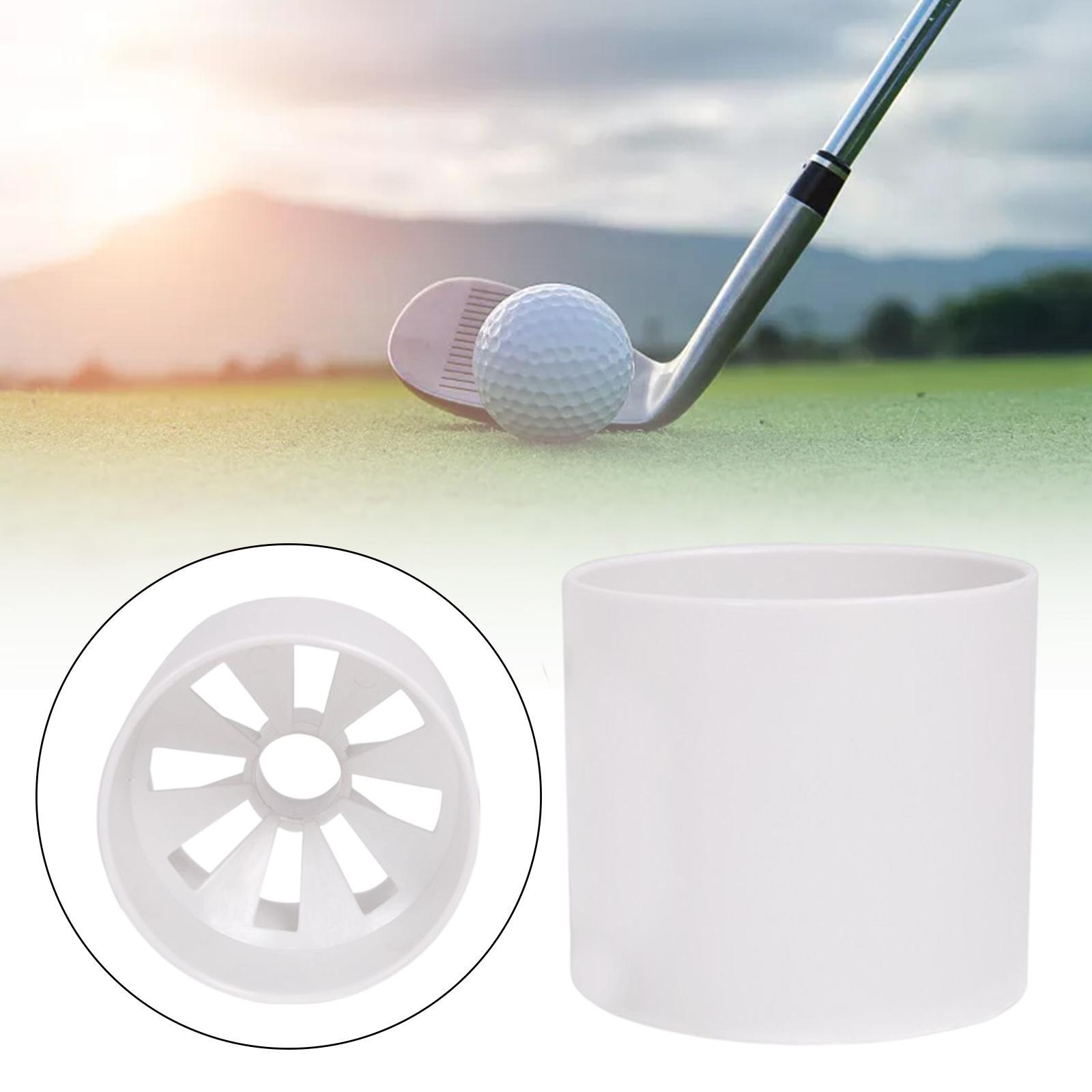 White Golf Cup Hole Putting Holder Supplies Durable Golf Tees for Home Outdoor