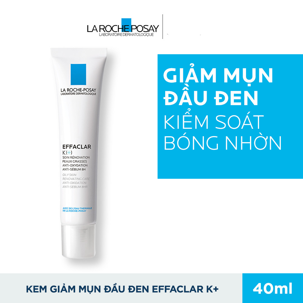 Kem Dưỡng Giúp Cải Thiện Bề Mặt Da Giảm Mụn Đầu Đen Và Giảm Bóng Nhờn La Roche Posay Effaclar K+ 40ml