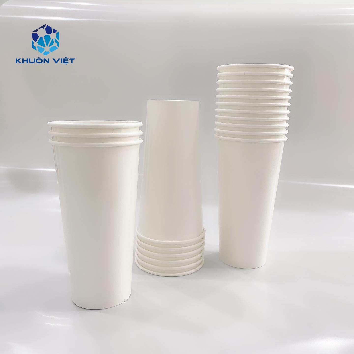 [KV] Ly giấy 22oz~649ml - Lốc 50 ly giấy trơn