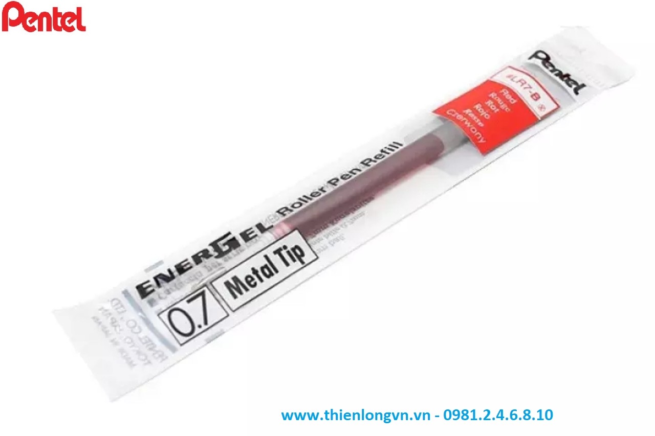 Hộp 12 Ruột bút nước energel Pentel LR7 màu đỏ 0.7mm