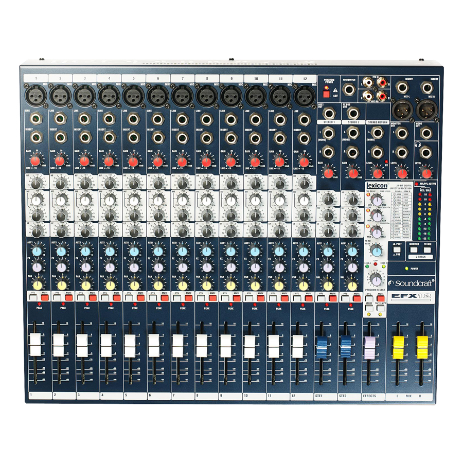 Bộ Trộn Âm Thanh Soundcraft EFX12 Console - Hàng Chính Hãng