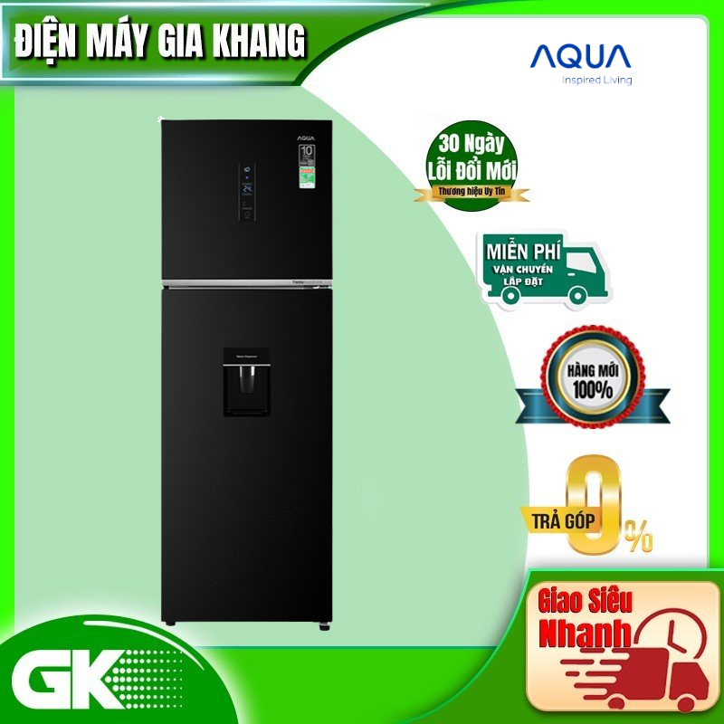 Tủ lạnh Aqua Inverter 347 lít AQR-T400FA(WFB) - hàng chính hãng ( chỉ giao HCM )