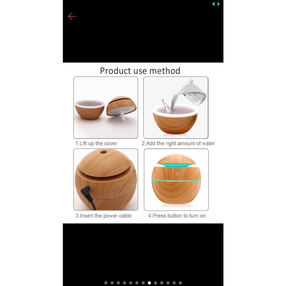 Máy xông tinh dầu phun sương vân gỗ ,sản phẩm cao cấp ,nhỏ gọn kiểu dáng đẹp giảm căng thẳng mệt mỏi ,nâng cao sức khỏe,
