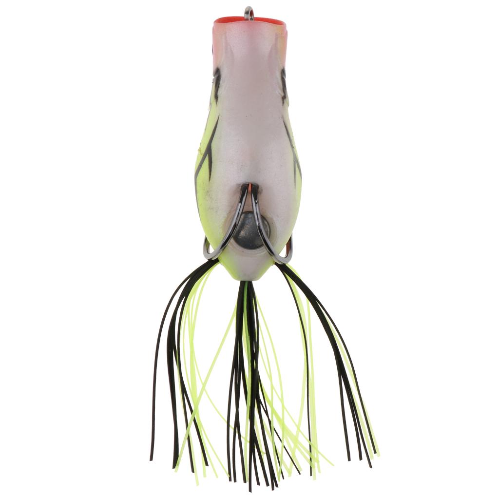 Lifelike Topwater Frog Fishing Lure Soft Artificial Crankbaits Hook Baits