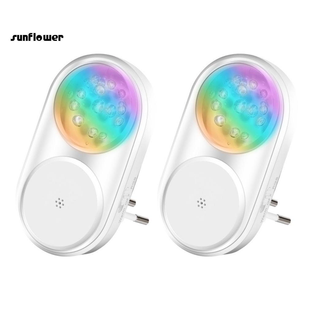 Bộ 2 Đèn Led RGB 7 Màu Tiết Kiệm Năng Lượng