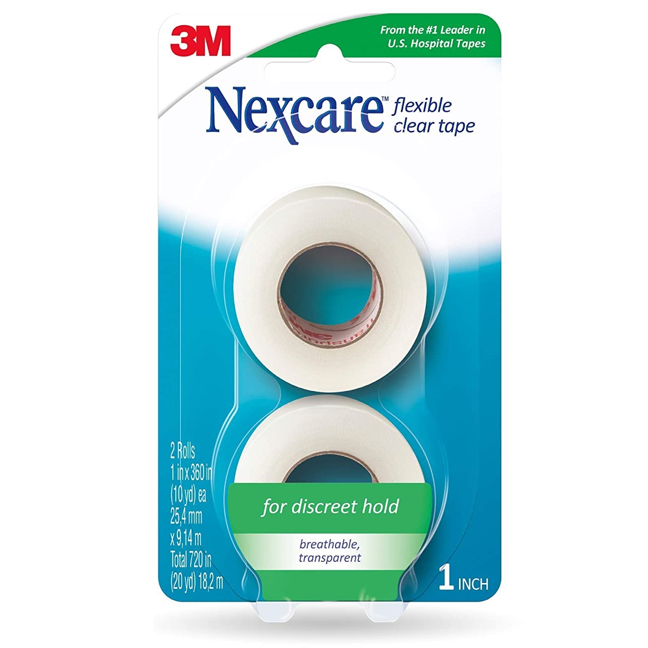 Bộ 2 cuộn băng keo y tế trong suốt cao cấp Nexcare 3M BKYT-771-2PK