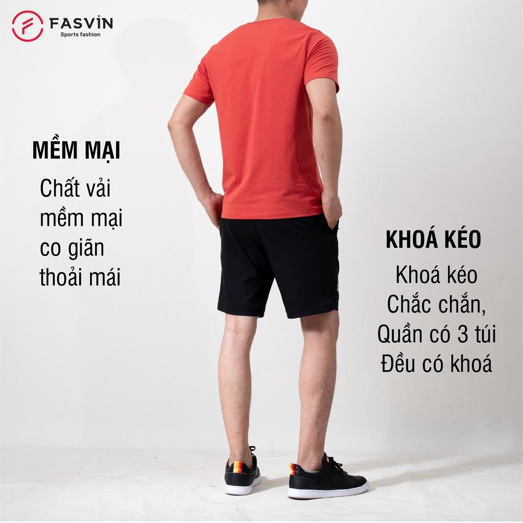 Bộ quần áo thể thao nam Fasvin AT22503.HN cổ tròn mềm mại co giãn thoải mái hàng nhà máy