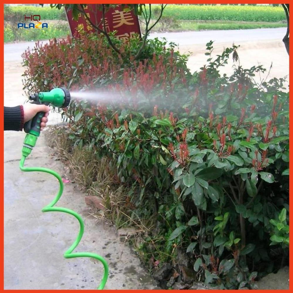 Bộ vòi xịt nước tưới cây đa năng 7 chế độ kèm dây tưới lò xo 206791
