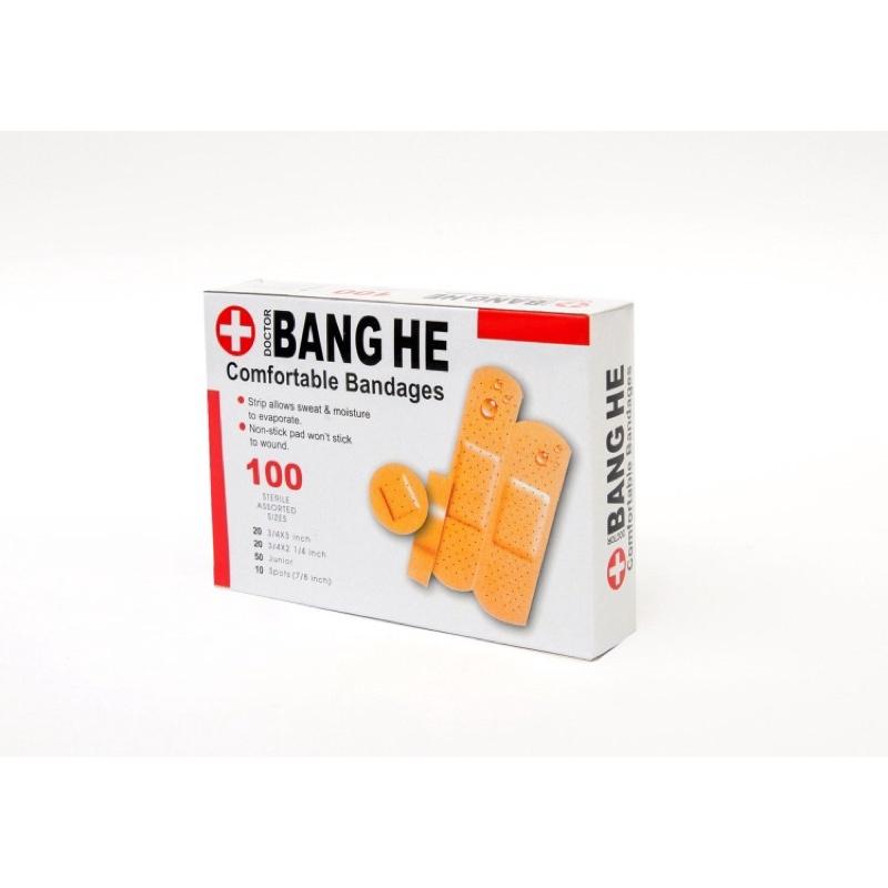 Combo 100 miếng băng keo cá nhân - Hộp băng cá nhân vết thương Urgo Aid First 100 miếng, băng dán vết thương nhiều size