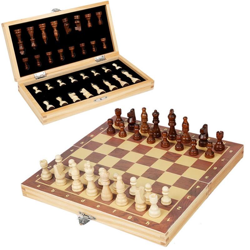 Bộ cờ vua làm bằng gỗ gắn nam châm cao cấp - size 29x29cm - Chính hãng dododios