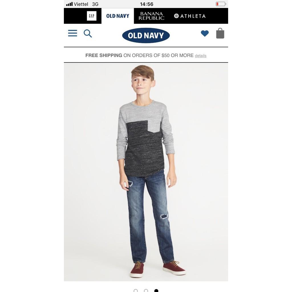 T9.91_Áo len Oldnavy size đại xuất xịn bé trai 5-18y