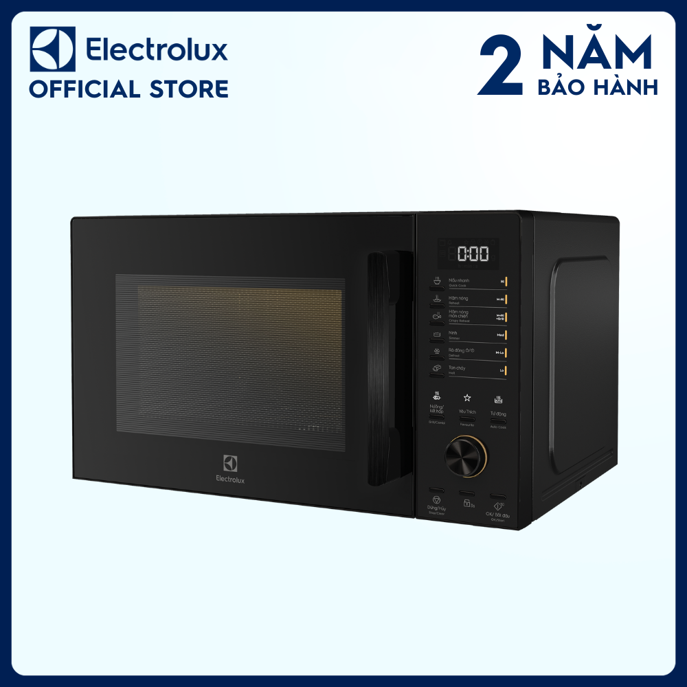 Lò vi sóng để bàn Electrolux EMG23D22B tích hợp nướng đối lưu 23L UltimateTaste 500, 10 chương trình cài sẵn [Hàng chính hãng]