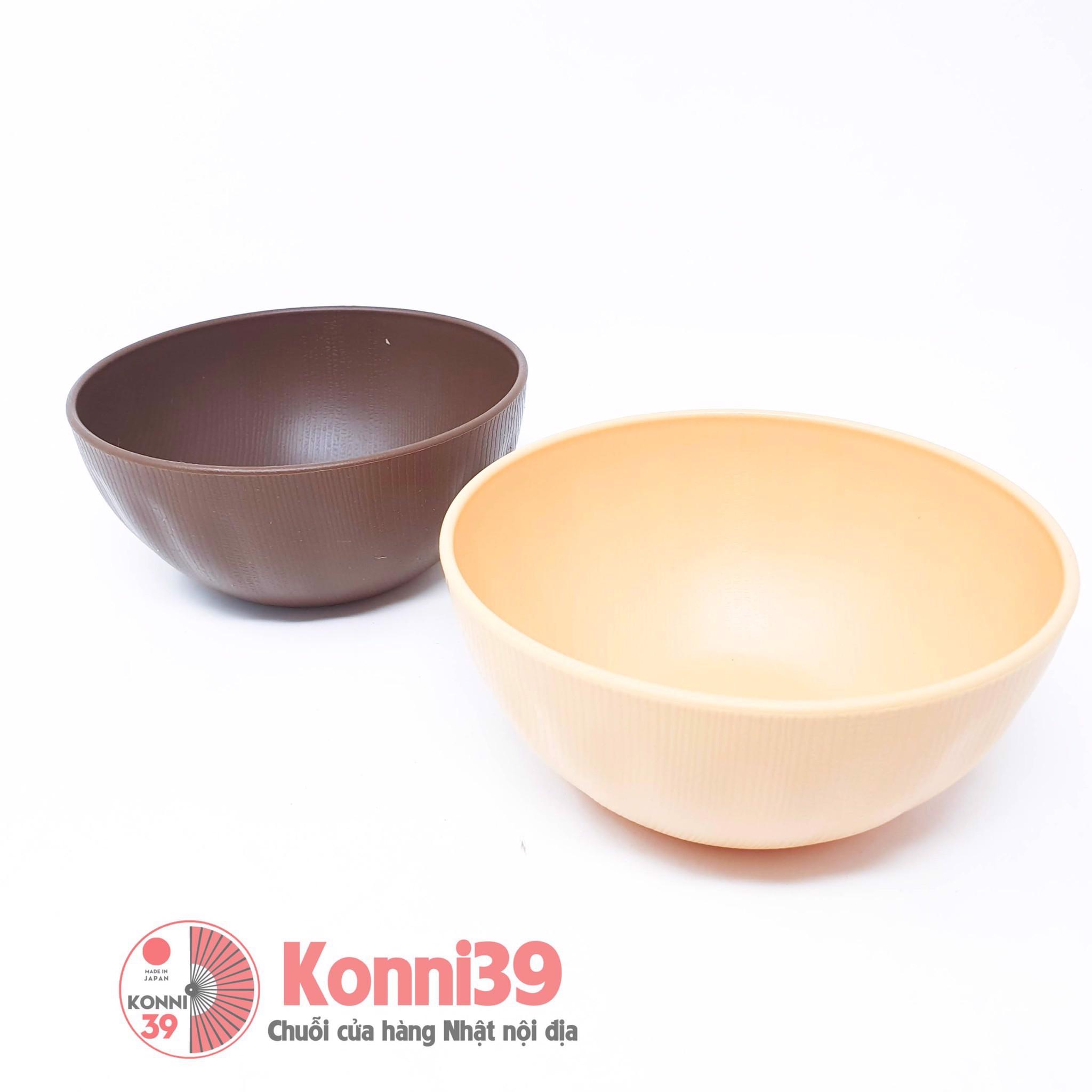 Tô nhựa vân gỗ 13cm hàng nội địa Nhật