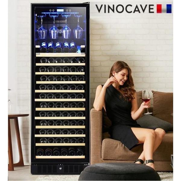 TỦ BẢO QUẢN RƯỢU VANG VINOCAVE 168 CHAI- 2 VÙNG NHIỆT ĐỘ