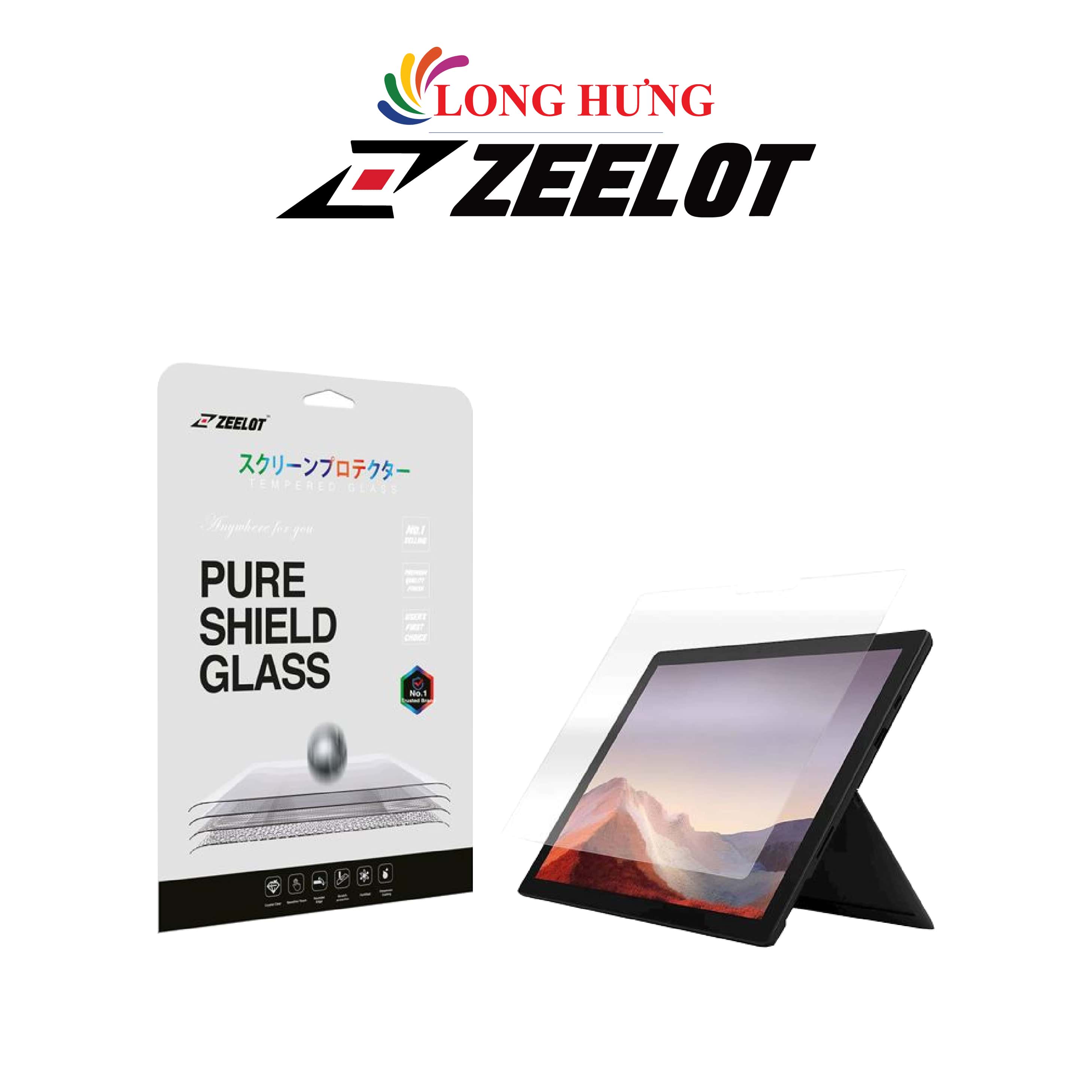 Dán màn hình cường lực 2.5D Zeelot Surface Pro 7/7+ - Hàng chính hãng