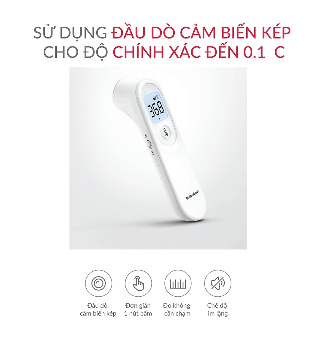 Nhiệt Kế Hồng Ngoại Yuwell YT-1C