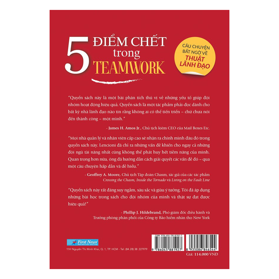 5 điểm chết trong teamwork - Patrick Lencioni