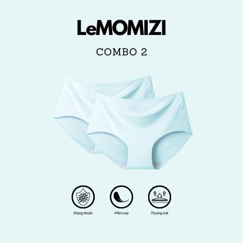 COMBO 2 Quần Lót Nữ Đúc Su cao cấp thun lạnh không đường may kháng khuẩn LeMOMIZI Size M-XXL dscombo2