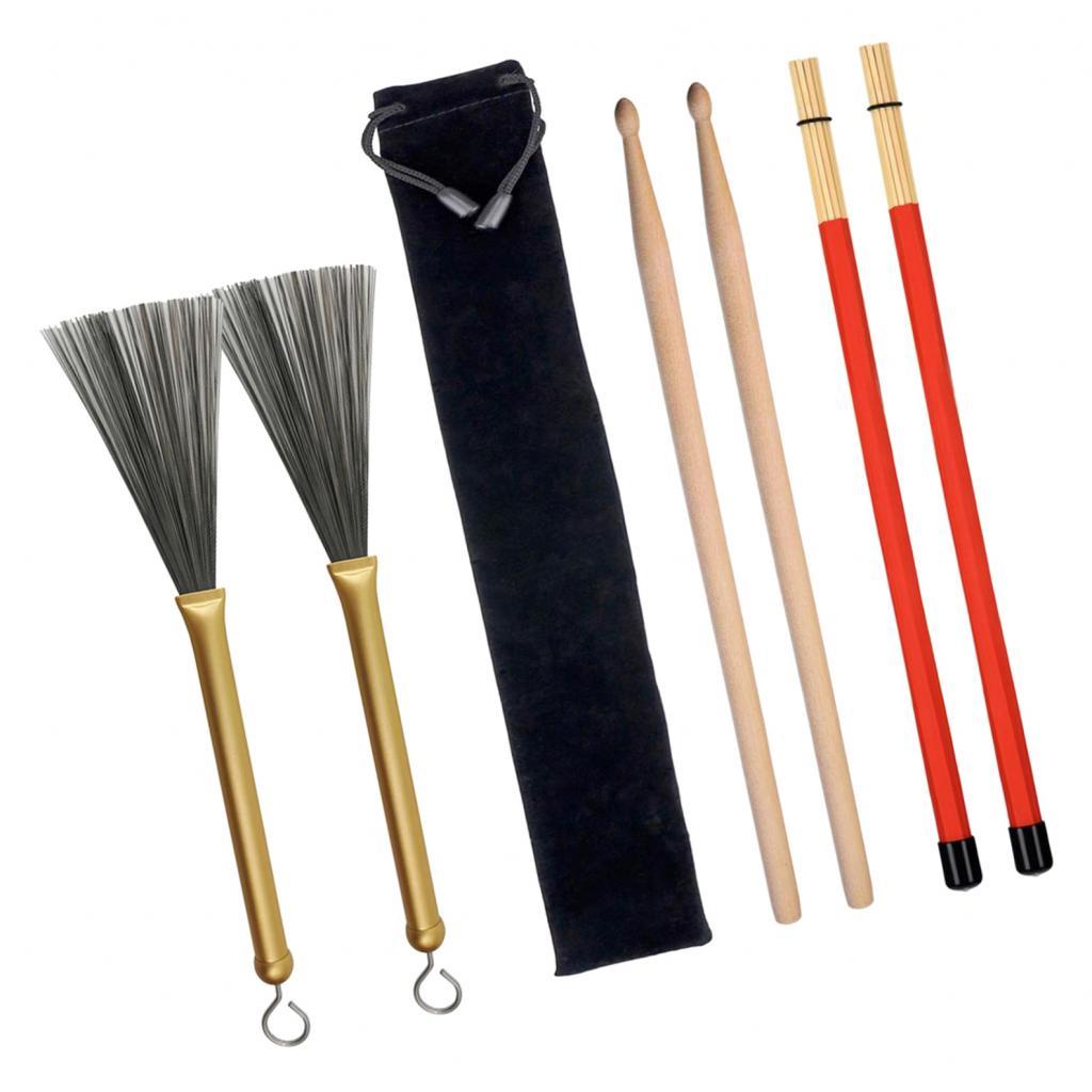 Phép Lạ Chiếu Gỗ 5A Dùi Trống & Dây Bàn Chải & Cần Cắm Bàn Chải Phụ Kiện Trống Phần