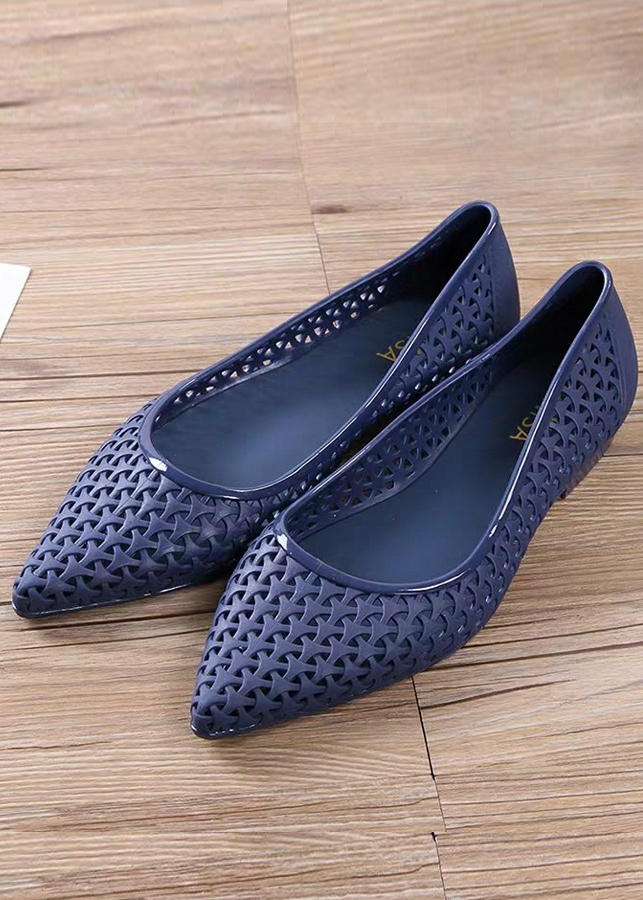 Giày búp bê chất liệu nhựa dẻo thoáng mát cho ngày mưa 0307