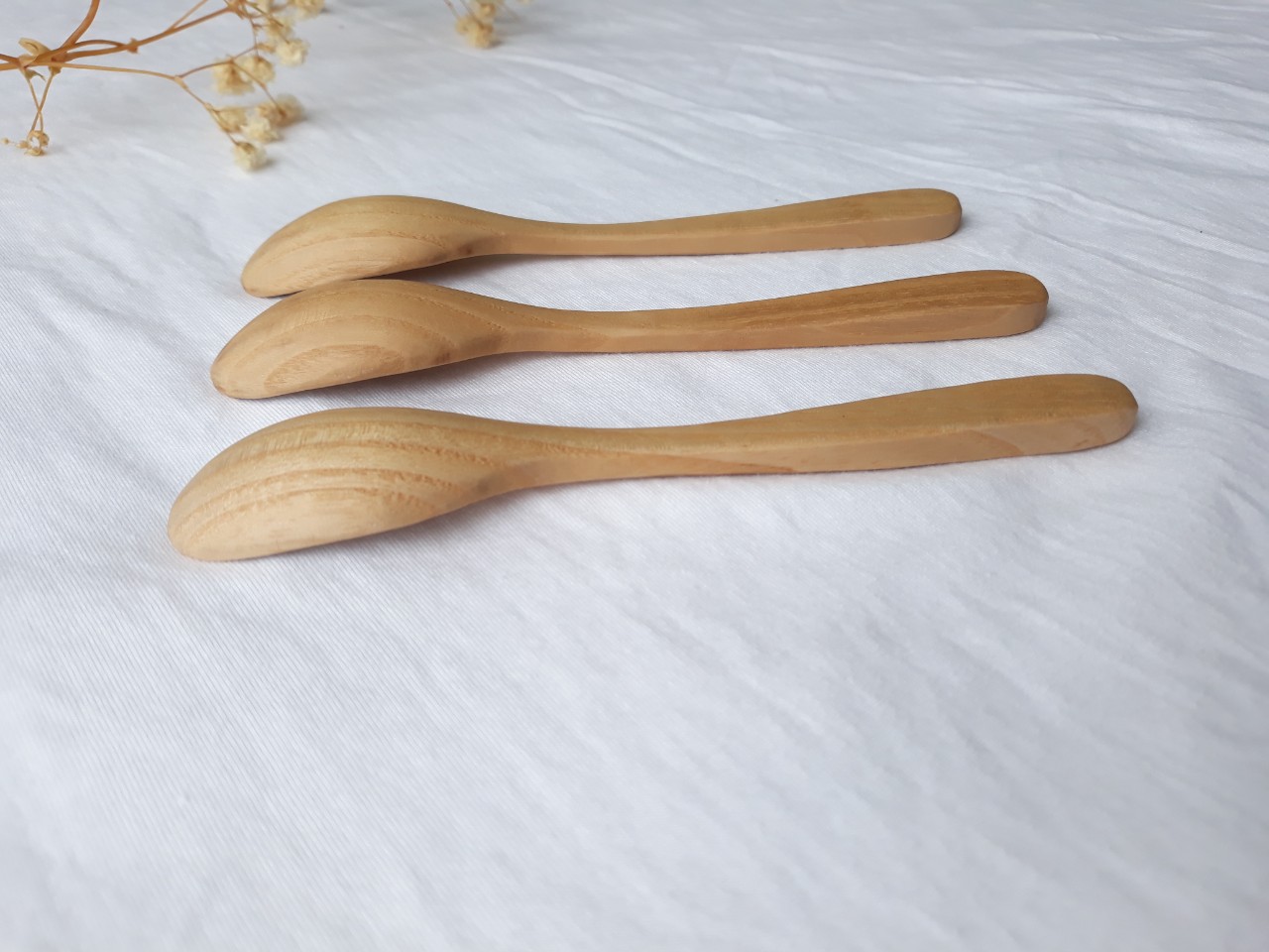Bộ 6 thìa gỗ tần bì uống cà phê, sinh tố 13.5 cm x 2.3 cm