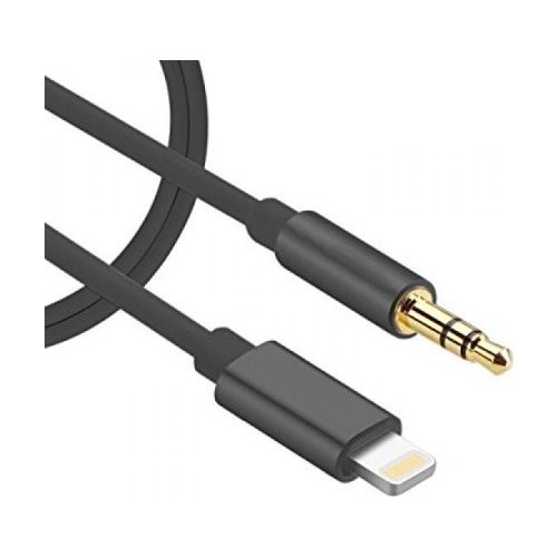 Cáp chuyển đổi  JH-023 cao cấp cổng Lightning sang cổng 3.5mm Apple màu đen - Hàng chính hãng