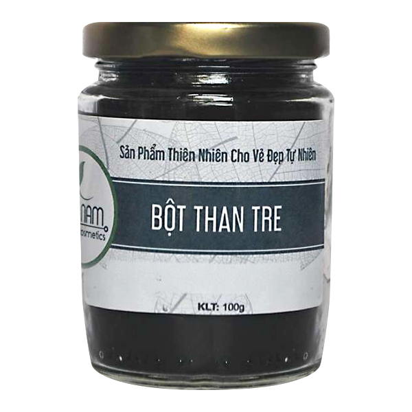 Bột Than Tre Đắp Mặt Nạ Bao Nam Organic Cosmetics (100g) + Tặng Bộ Đắp Mặt Nạ Inox Cao Cấp