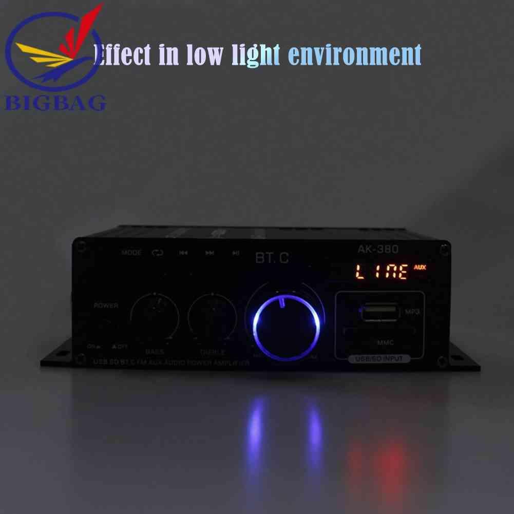 Bộ Khuếch Đại Âm Thanh Bluetooth AK380 12V 2 Kênh HIFI Chuyên Dụng Cho Gia Đình