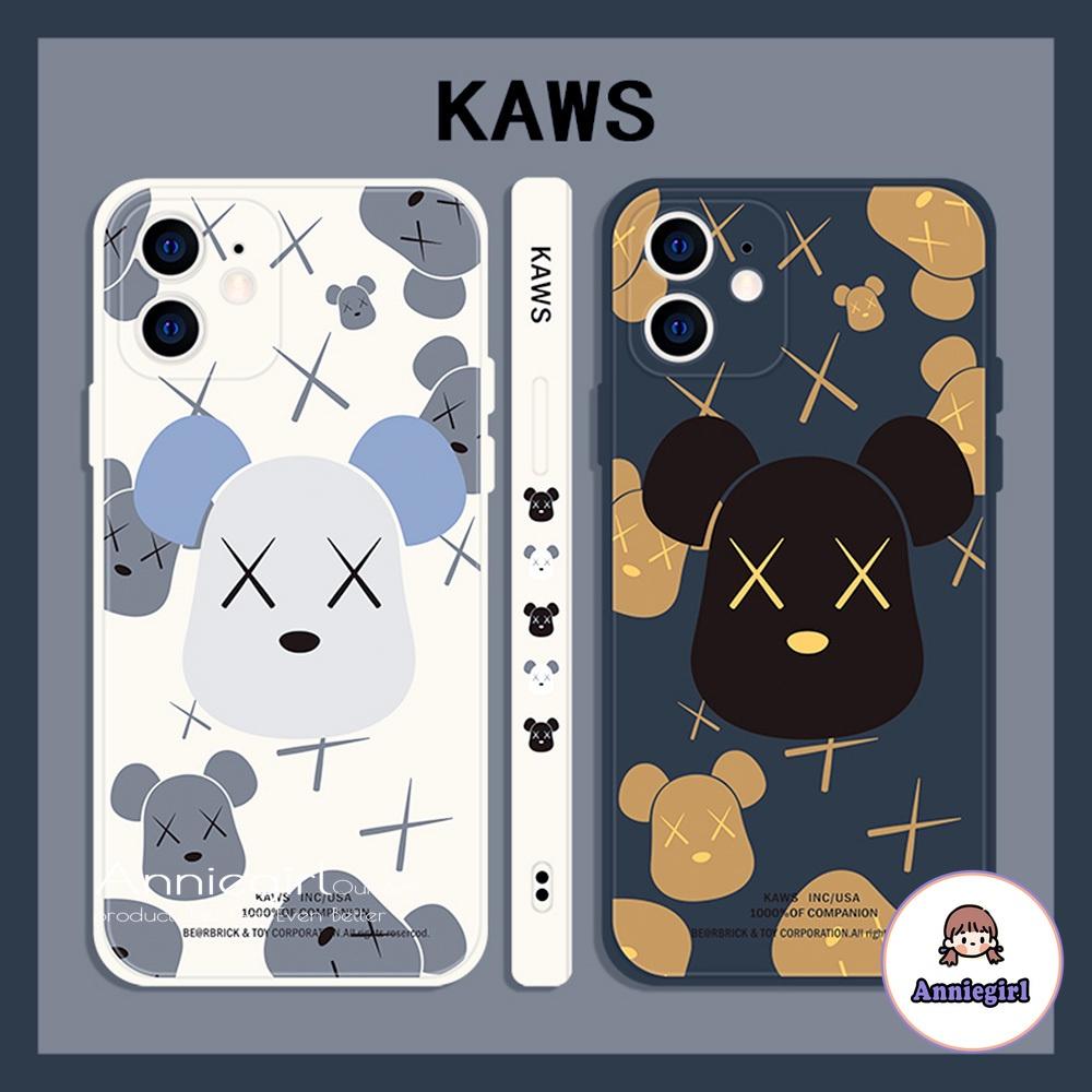 Ốp Điện Thoại Tpu Mềm Họa Tiết Gấu Kaws Cho Iphone 12 11 Pro Max X Xs Max Xr 8 7 Plus