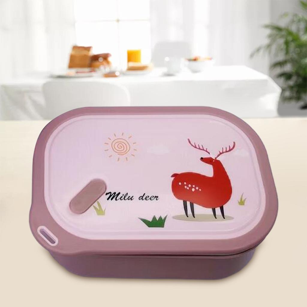 Insulated Lunch Box Portable Leak Proof Bento Box for School Travel Children