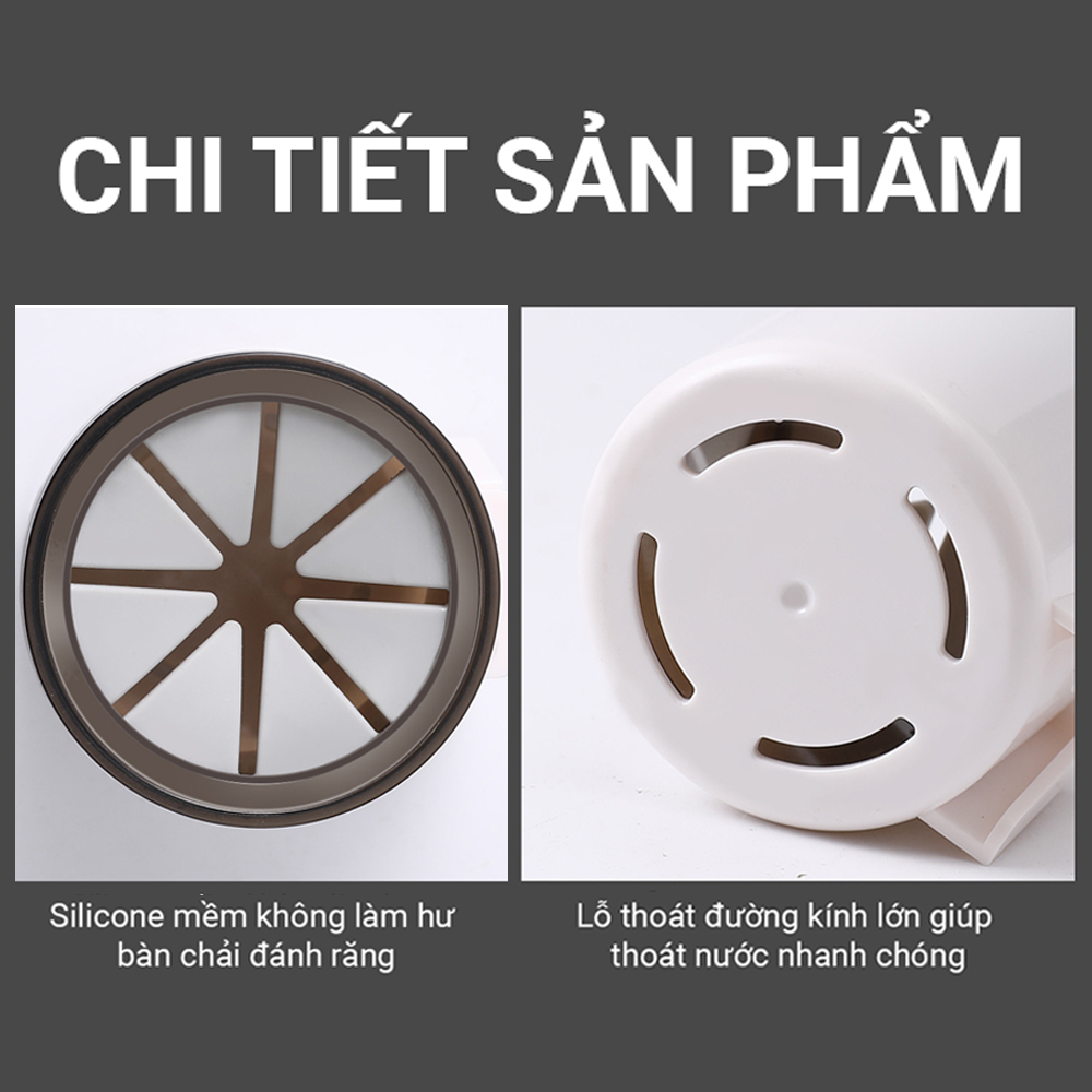 Giá Treo Bàn Chải Đánh Răng Điện Dán Tường KUNBE Tiết Kiệm Không Gian Nhà Tắm