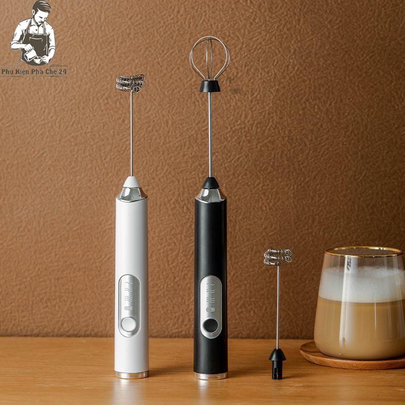 Máy Đánh Trứng, Sữa, Tạo Bọt Cafe Cầm Tay Mini 3 Tốc Độ